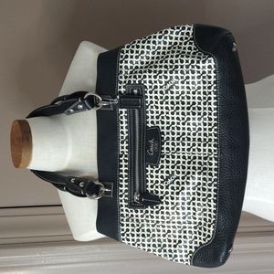 Coach Blk And White Purse